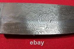 Beautiful R. Polk Custom Handmade Damascus Steel Hunting Knife from Collection