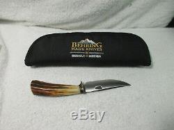 Behring Made Knives Stag and brass hunting, camping knife new sweet