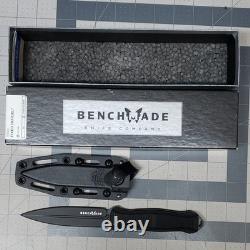 Benchmade 133BK Fixed Blade Knife 4.5in Stainless Straight Edge, Sheath