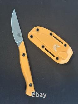 Benchmade 15700 Flyaway 2.7 CPM-154 Fixed Blade Knife Orange Pheasants Forever