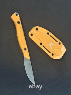 Benchmade 15700 Flyaway 2.7 CPM-154 Fixed Blade Knife Orange Pheasants Forever