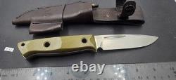 Benchmade 163-1 Bushcrafter Fixed Blade Knife, CPM-S30V Blade, G10 Handle #32