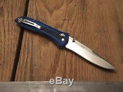 Benchmade 710-1401 Knife Works Exclusive M390 Black & Blue G-10 Folding Knife