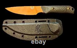 Benchmade Knives USA Hunt Carbon Fiber Orange Blade Raghorn Hunter Knife 15600