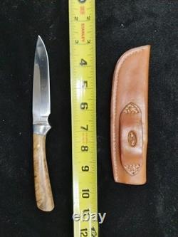 Big Frank Suke Custom Stic Sticshooter Handmade Camp Hunting Knife And Sheath