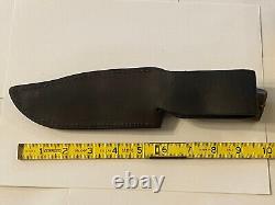 Bill Hunt Handmade Custom Elk Stag 01 Tool Steel Blade Knife-leather Sheath