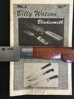 Billy Watson Knife withCatalog Historical Reenacting Blacksmith Forged Bushcraft