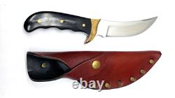 Black Handle Buck Kalinga Knife with Leather Sheath Black Handle Buck Kalinga Knife with Leather Sheath