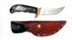 Black Handle Buck Kalinga Knife with Leather Sheath