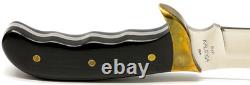 Black Handle Buck Kalinga Knife with Leather Sheath