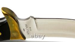 Black Handle Buck Kalinga Knife with Leather Sheath Black Handle Buck Kalinga Knife with Leather Sheath