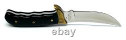 Black Handle Buck Kalinga Knife with Leather Sheath
