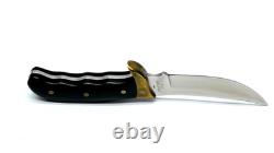 Black Handle Buck Kalinga Knife with Leather Sheath