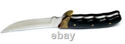 Black Handle Buck Kalinga Knife with Leather Sheath