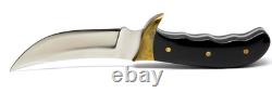 Black Handle Buck Kalinga Knife with Leather Sheath