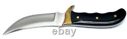 Black Handle Buck Kalinga Knife with Leather Sheath