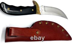 Black Handle Buck Kalinga Knife with Leather Sheath