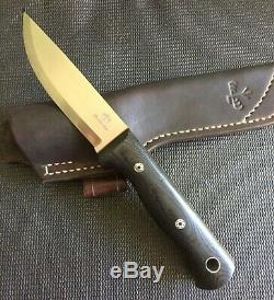 Blackfeather knives woodsman full custom fixed black feather NOT bark river