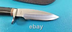 Blackjack Classic Woodsman Knife + Sheath Effingham IL USA