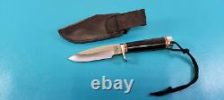 Blackjack Classic Woodsman Knife + Sheath Effingham IL USA