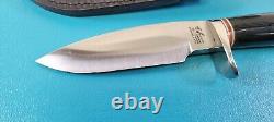 Blackjack Classic Woodsman Knife + Sheath Effingham IL USA