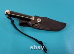 Blackjack Classic Woodsman Knife + Sheath Effingham IL USA