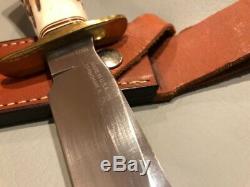Blackjack Knives Model 1-7 Classic Hunter Stag Handle & Sheath EFFINGHAM, IL USA