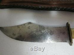 Bladevintage marbles HAINES hunting knife stag handle full hilt very scarce