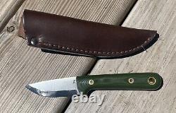 Blind Horse Knives Woodsman LTWK Battle Knife Scandi Grind G10 Green Scales