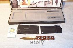 Boker Bud Nealy Boot Knife Single Edge Dagger Serial #887 Used Made In Germany