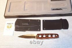 Boker Bud Nealy Boot Knife Single Edge Dagger Serial #887 Used Made In Germany