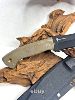 Boker Plus Tracker Fixed Blade Knife, Brown Micarta Handles, Kydex Sheath