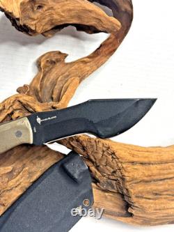 Boker Plus Tracker Fixed Blade Knife, Brown Micarta Handles, Kydex Sheath