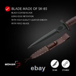 Boker Plus V-42 Devil's Brigade 2.1 Fixed Knife 7.01 Blade 1095 02BO109