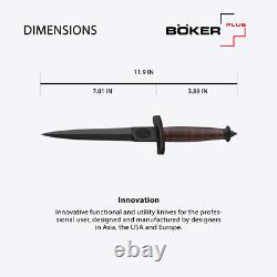 Boker Plus V-42 Devil's Brigade 2.1 Fixed Knife 7.01 Blade 1095 02BO109
