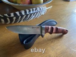 Böker Solingen Integral II Walnut Fixed Blade Knife 440C Germany NIB with Sheath