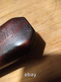 Bowie Knife Carbon Steel Full Tang Wood Handle with Custom Leather Sheath