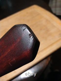 Bowie Knife Carbon Steel Full Tang Wood Handle with Custom Leather Sheath