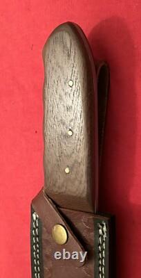 Bowie Knife Vintage Large Blade Cut Down With A New Handle & Sheath