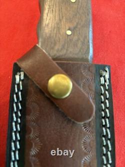 Bowie Knife Vintage Large Blade Cut Down With A New Handle & Sheath