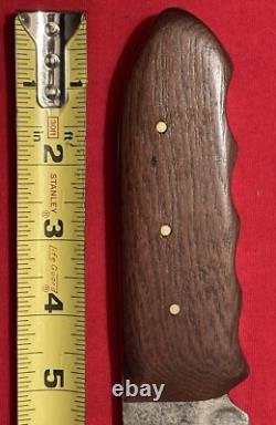 Bowie Knife Vintage Large Blade Cut Down With A New Handle & Sheath