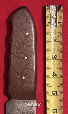 Bowie Knife Vintage Large Blade Cut Down With A New Handle & Sheath