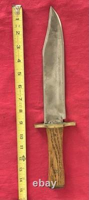 Bowie Vintage Hunting Heavy Duty 9 Blade 14.5 Overall Black Sheath