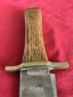 Bowie Vintage Hunting Heavy Duty 9 Blade 14.5 Overall Black Sheath