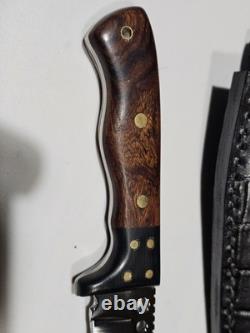 Boyd Custom Handmade Fixed Blade Knife with Sheath Made In USA