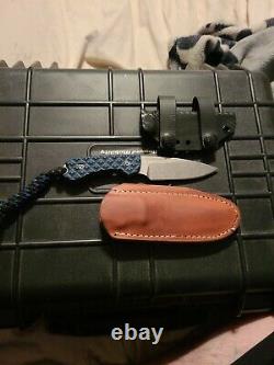 Bradford USA Knife Guardian 3 N690 kydex sheath and leather