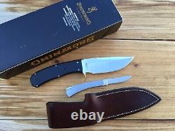 Browning 751 Expedition Hunting Knife & 751a Folding Knife Mint In Box Japan