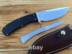 Browning 751 Expedition Hunting Knife & 751a Folding Knife Mint In Box Japan