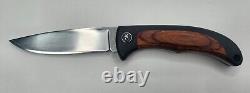 Browning 815 Hiro Seki Japan AUS-8A Drop Point Fixed Blade Hunting Knife Vintage