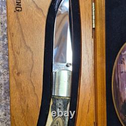 Browning Heritage Series 1999 Pocketknife Lockback Clip Point Plain Wood